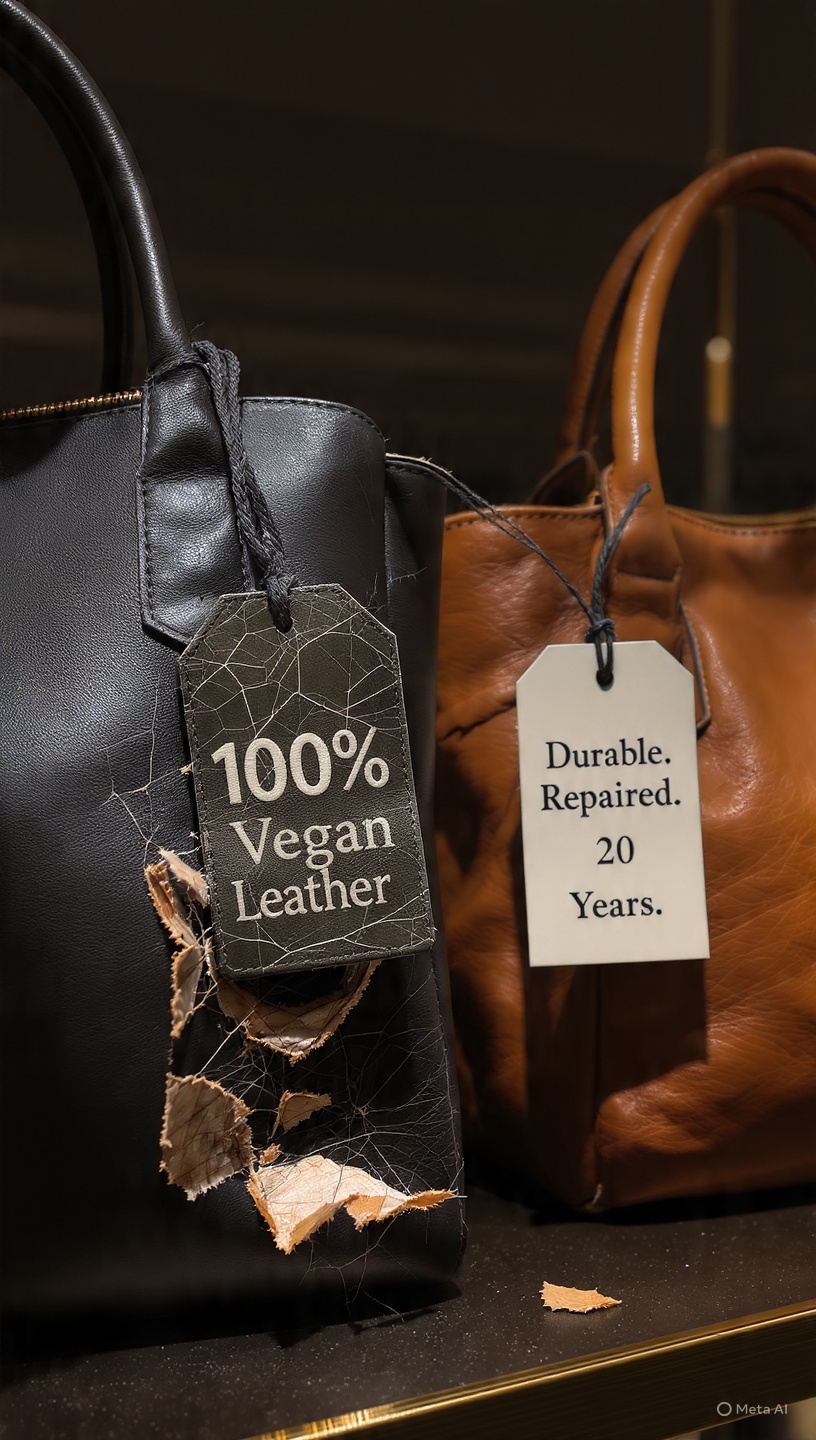 “Vegan” Doesn’t Mean “Sustainable”: Why the Industry Is Ditching Plastic Leather for Durability